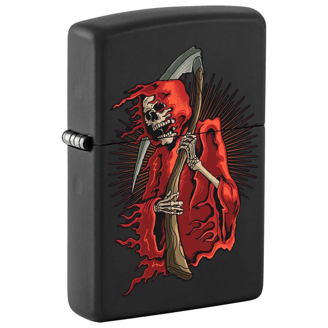 Zippo Lighter: Grim Reaper - Black Matte 81296