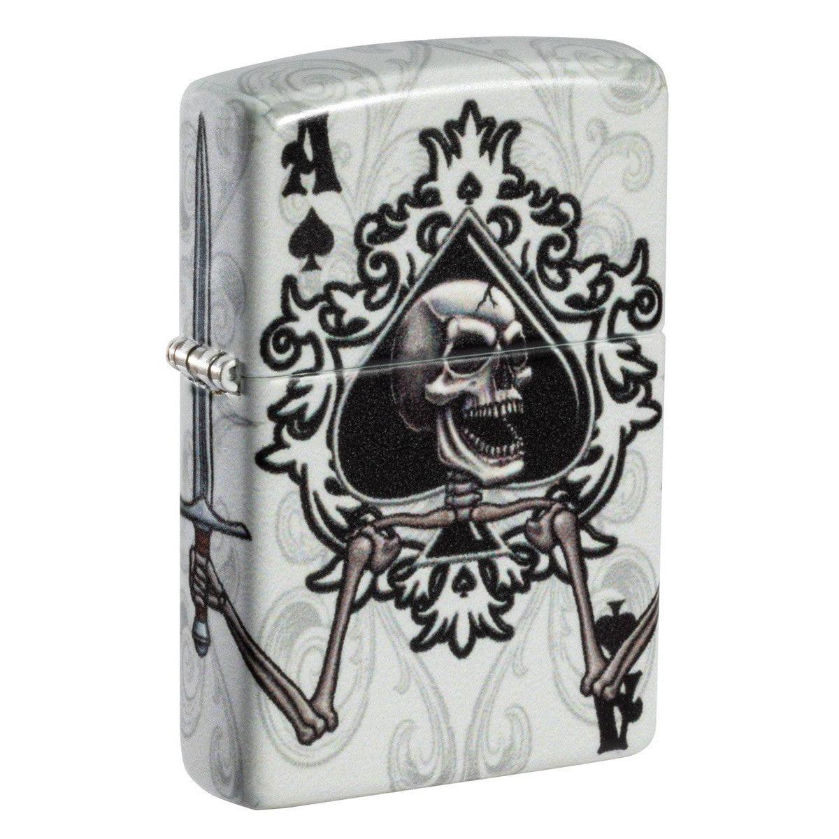 Zippo Lighter: Ace of Spades with Skull - 540 Color 81478