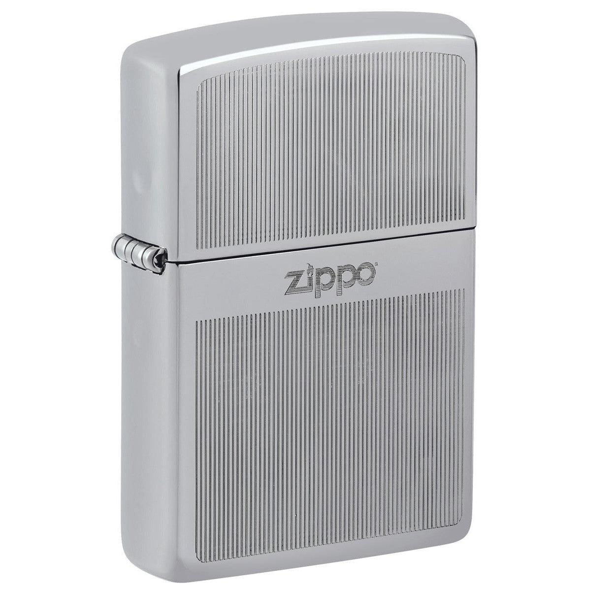 Zippo Lighter: Engraved Design - High Polish Chrome 81490