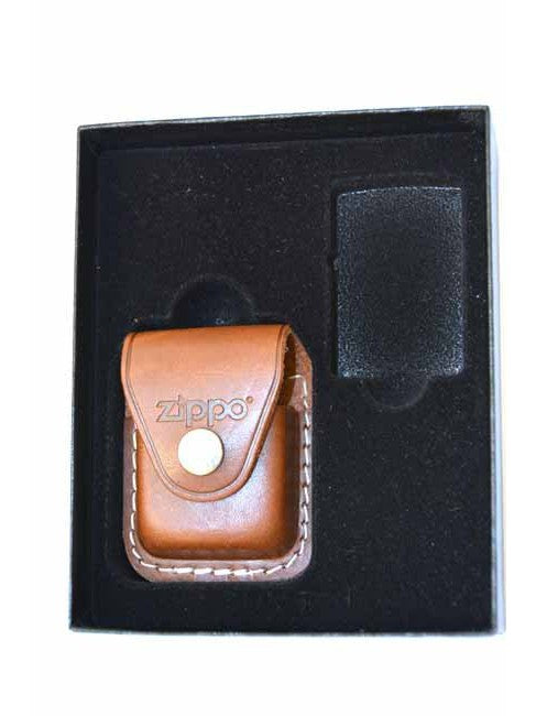 Zippo Gift Set with Brown Clip Pouch - LPGS-LPCB