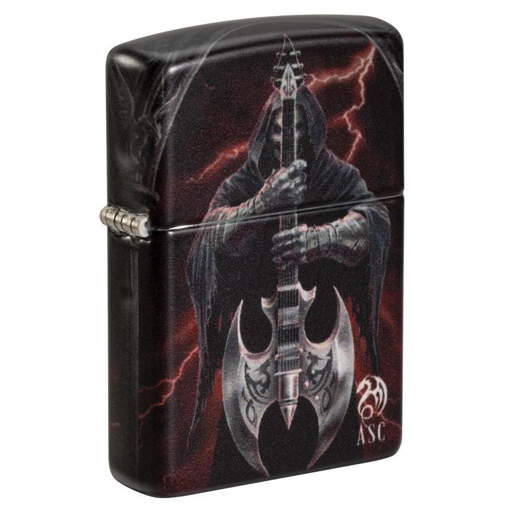 Zippo Lighter: Anne Stokes Grim Reaper with Battle Axe - 540 Color 81194