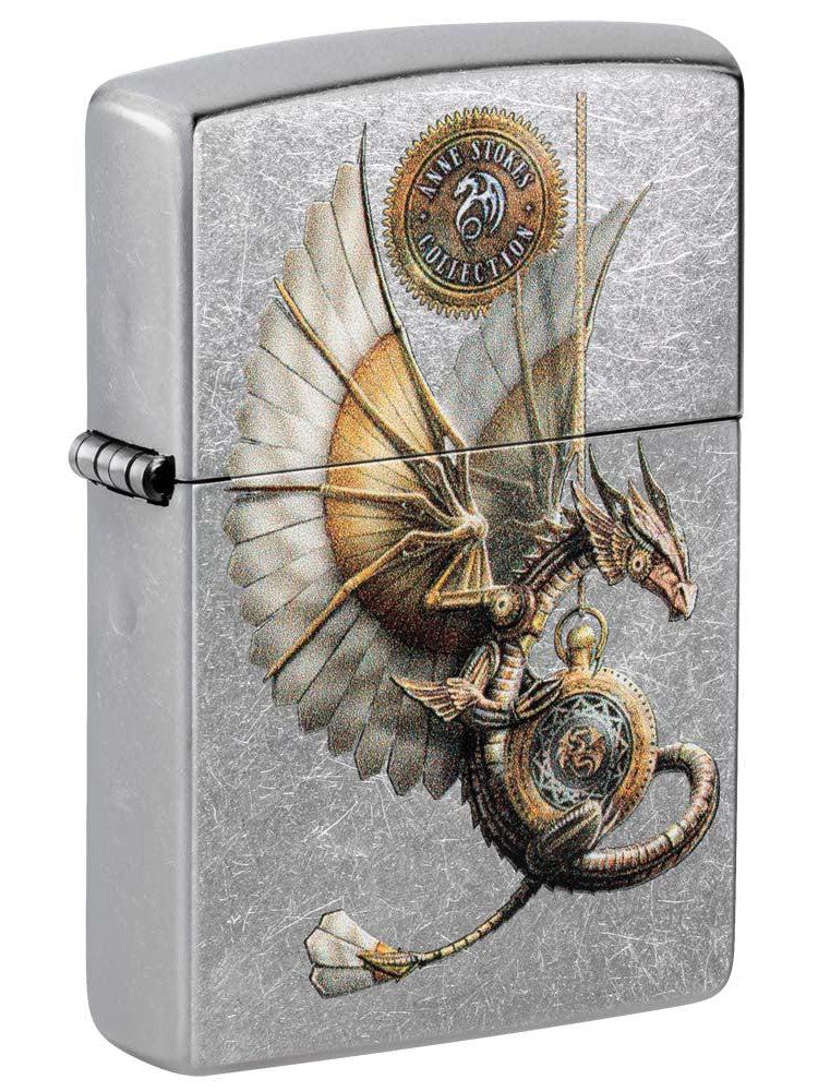 Zippo Lighter: Anne Stokes Steam Punk Dragon - Street Chrome 81201