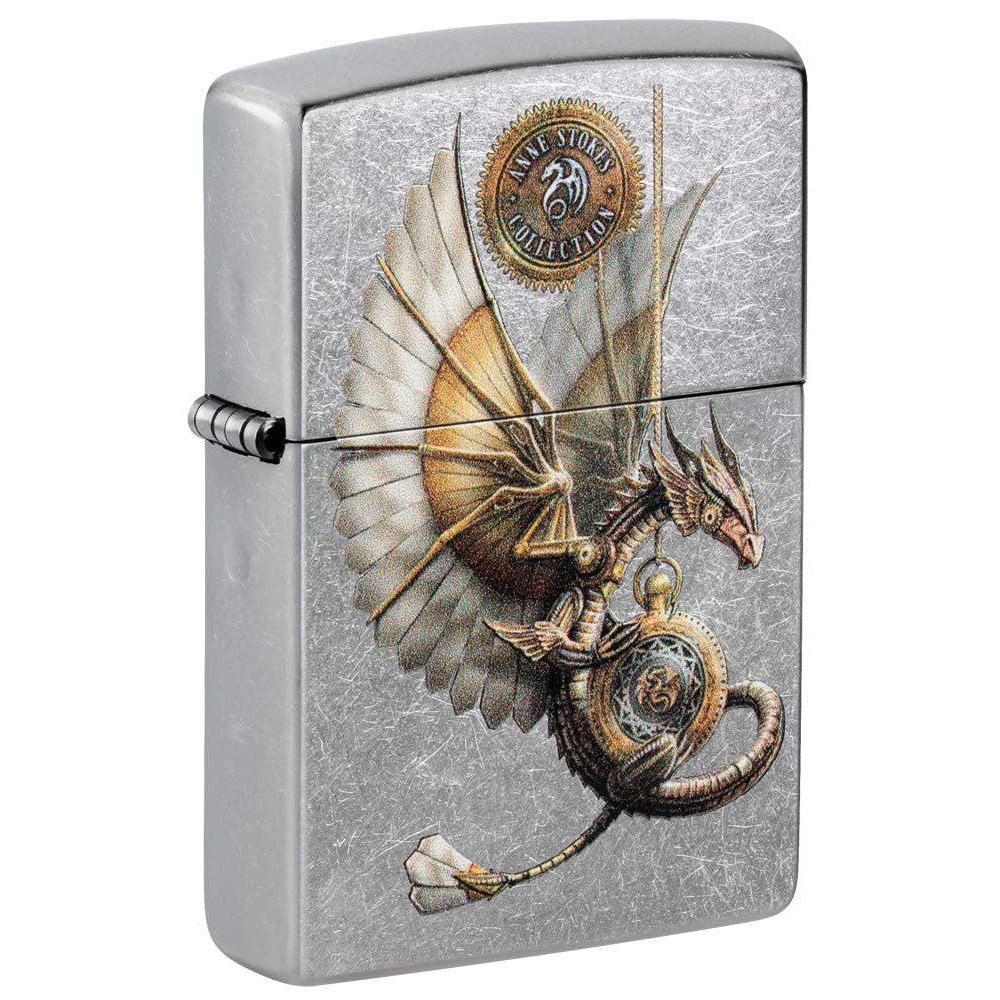 Zippo Lighter: Anne Stokes Steam Punk Dragon - Street Chrome 81201