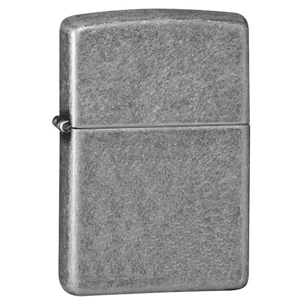 Zippo Lighter: Armor - Antique Silver Plate 28973