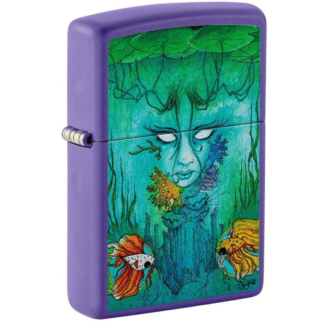 Zippo Lighter: Brackish by Sean Dietrich - Purple Matte 48630