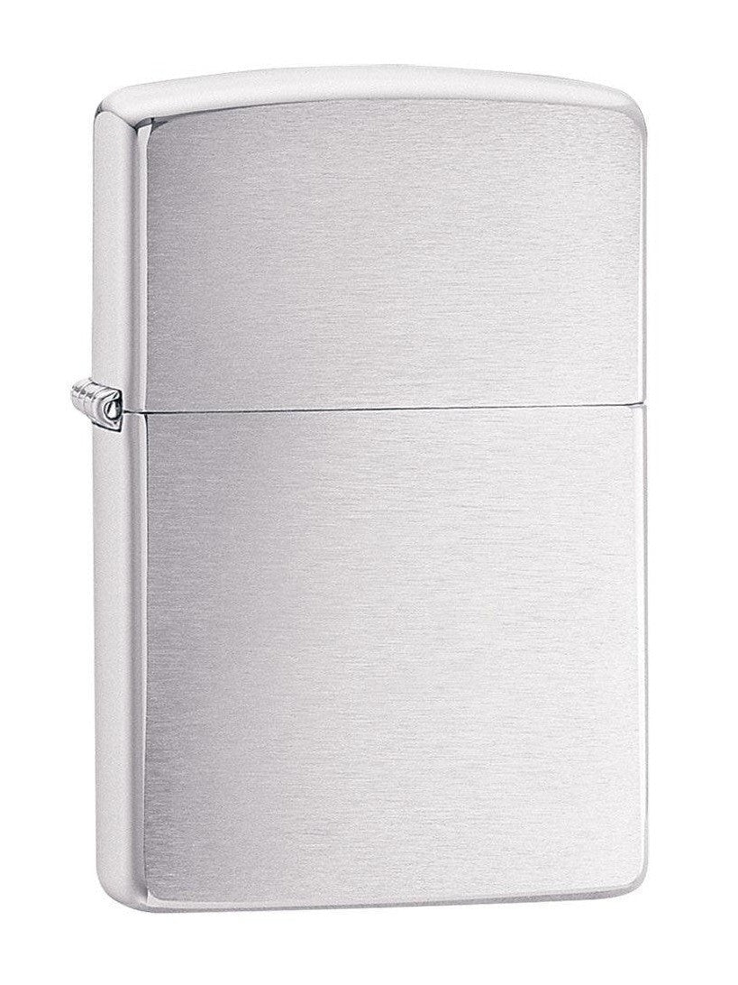Zippo Lighter: Brushed Chrome 200