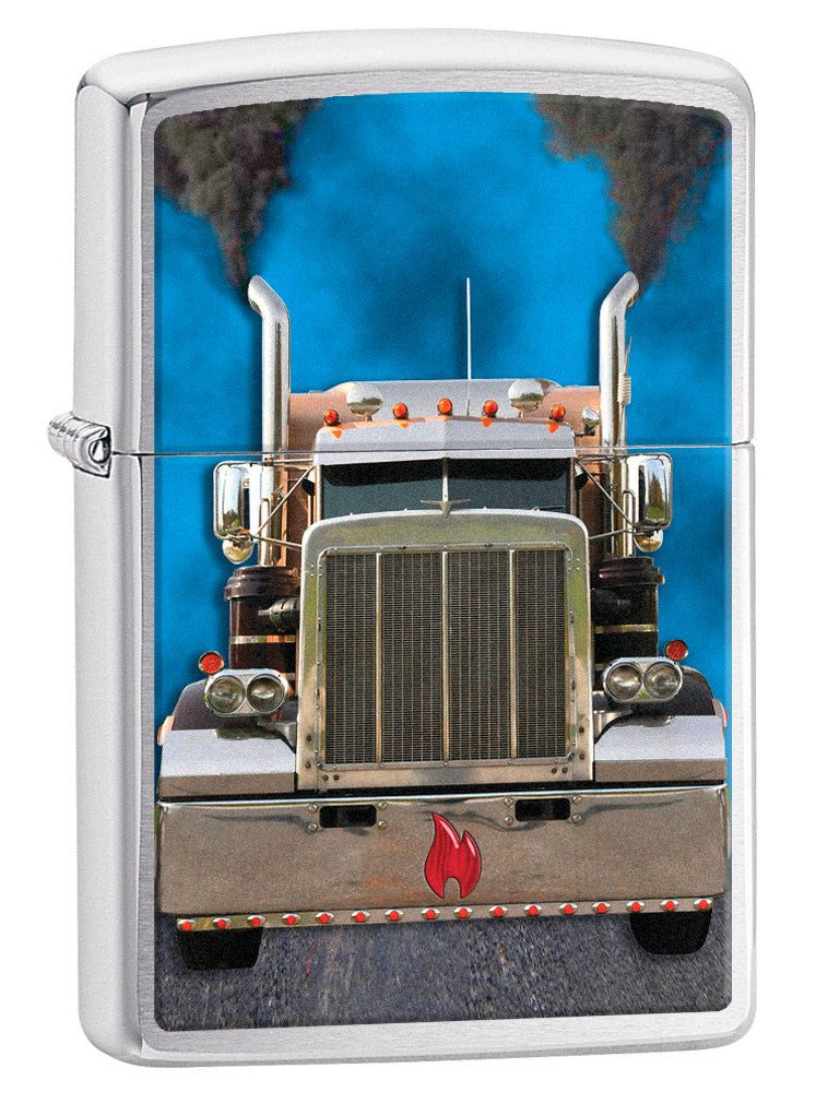 Zippo Lighter: Diesel Truck - Brushed Chrome 77838