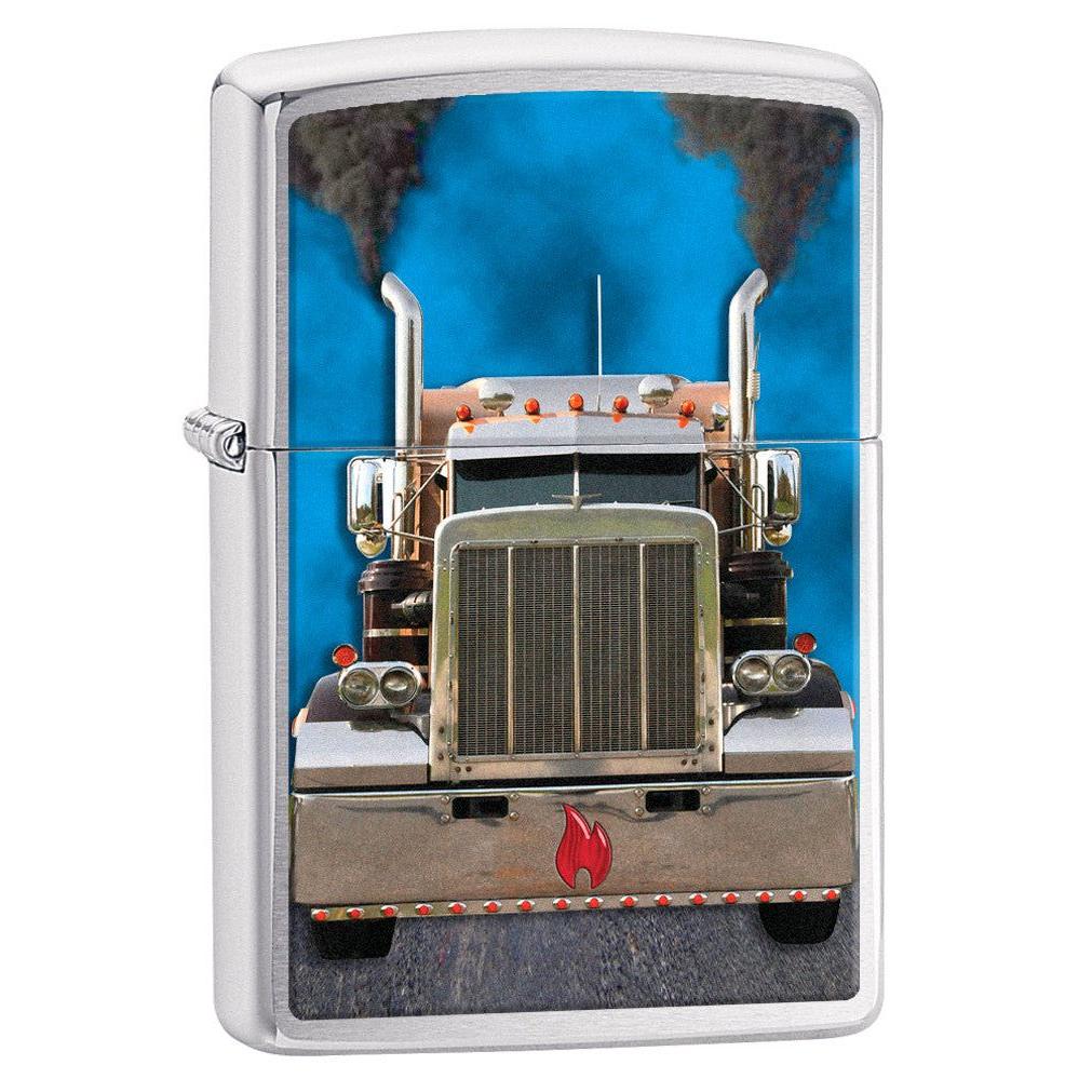 Zippo Lighter: Diesel Truck - Brushed Chrome 77838