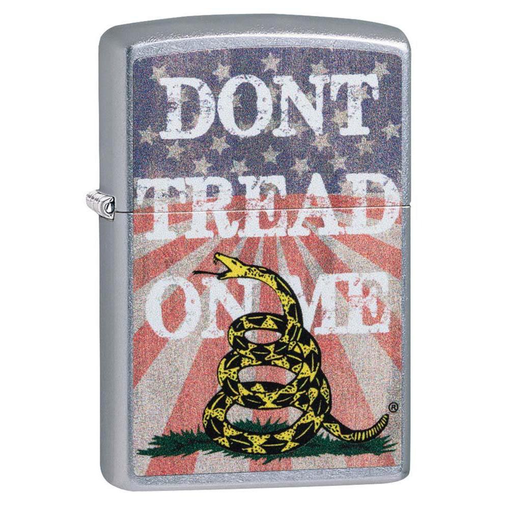 Zippo Lighter: Don't Tread on Me - Street Chrome 81189