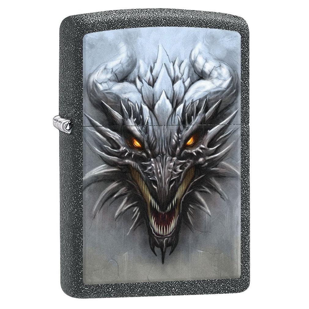 Zippo Lighter: Dragon Staring at You - Iron Stone 80857