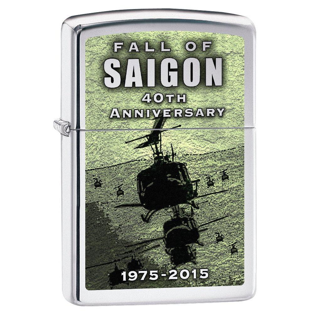 Zippo Lighter: Fall of Saigon, 40th Anniversary - High Polish Chrome 76755
