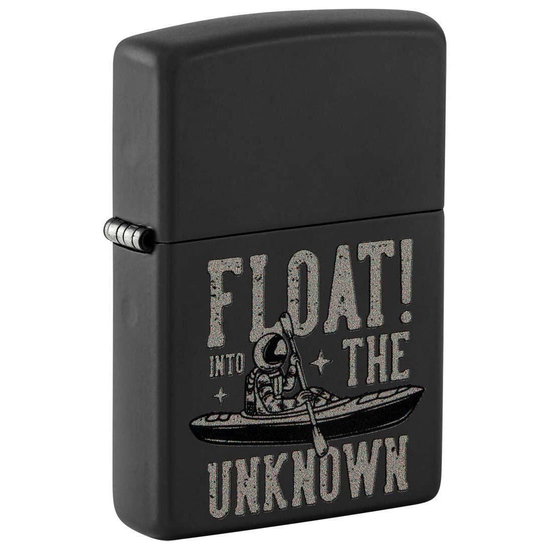 Zippo Lighter: Float into the Unknown - Black Matte 48566