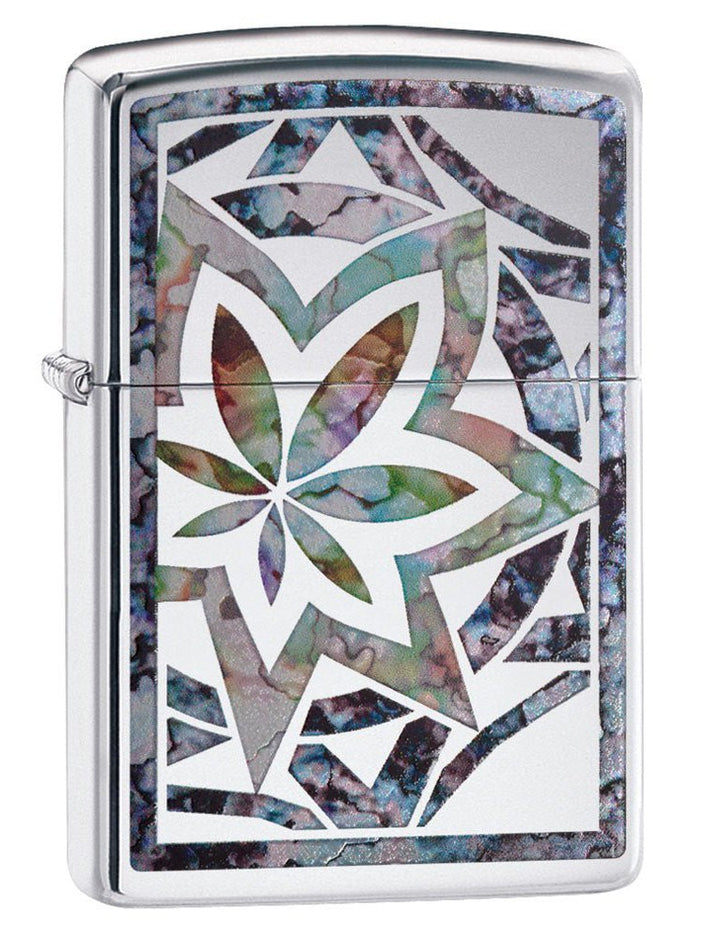 Zippo Lighter: Fusion Weed Leaf - High Polish Chrome 29727