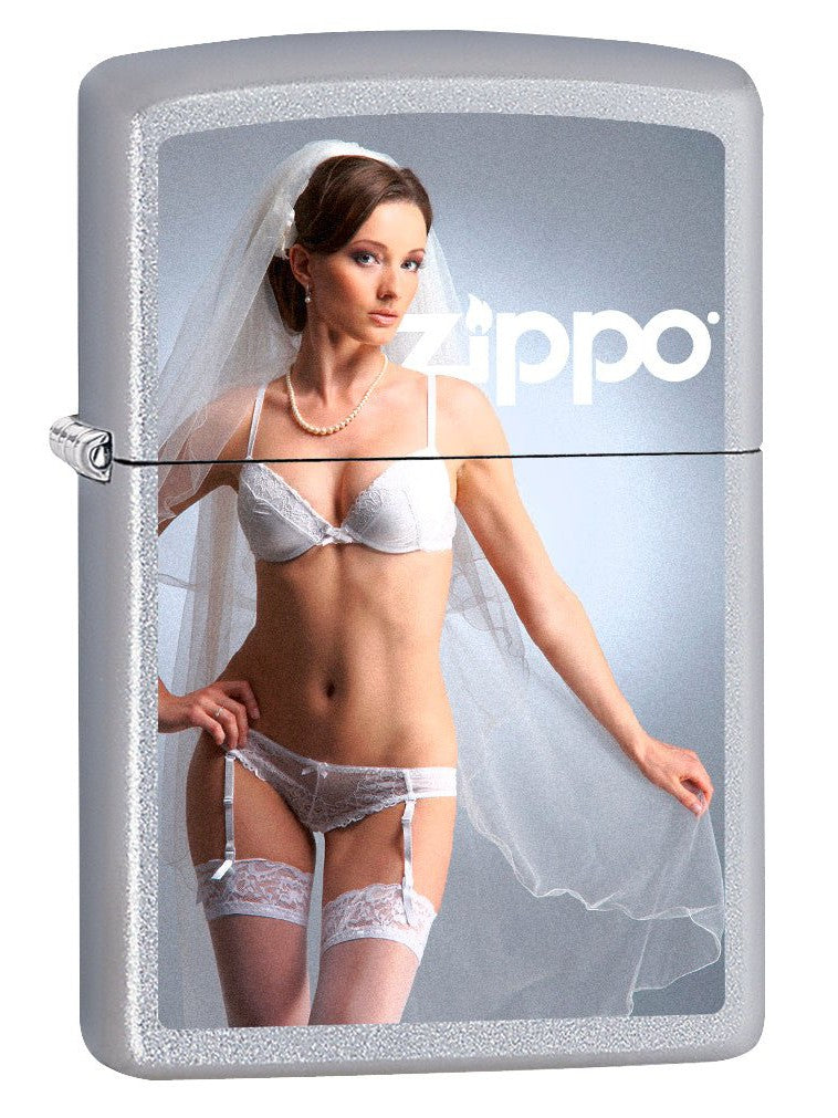 Zippo Lighter: I'm Ready - Satin Chrome 75783