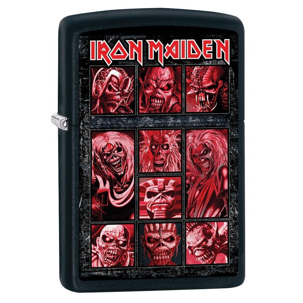 Zippo Lighter: Iron Maiden Collage - Black Matte 80912