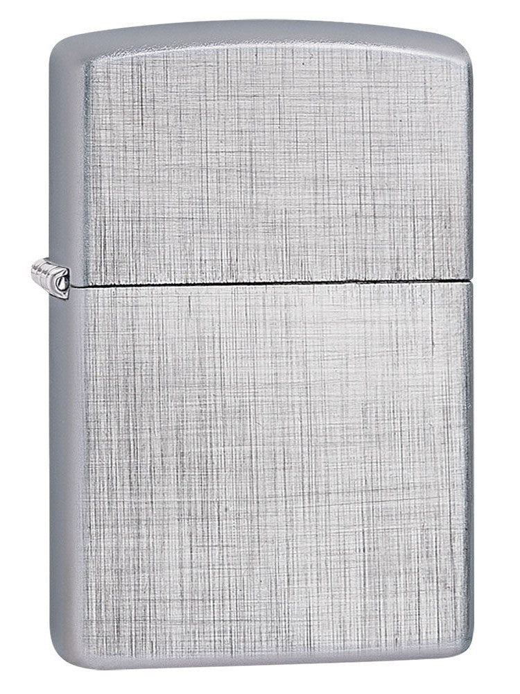 Zippo Lighter: Linen Weave - Brushed Chrome 28181