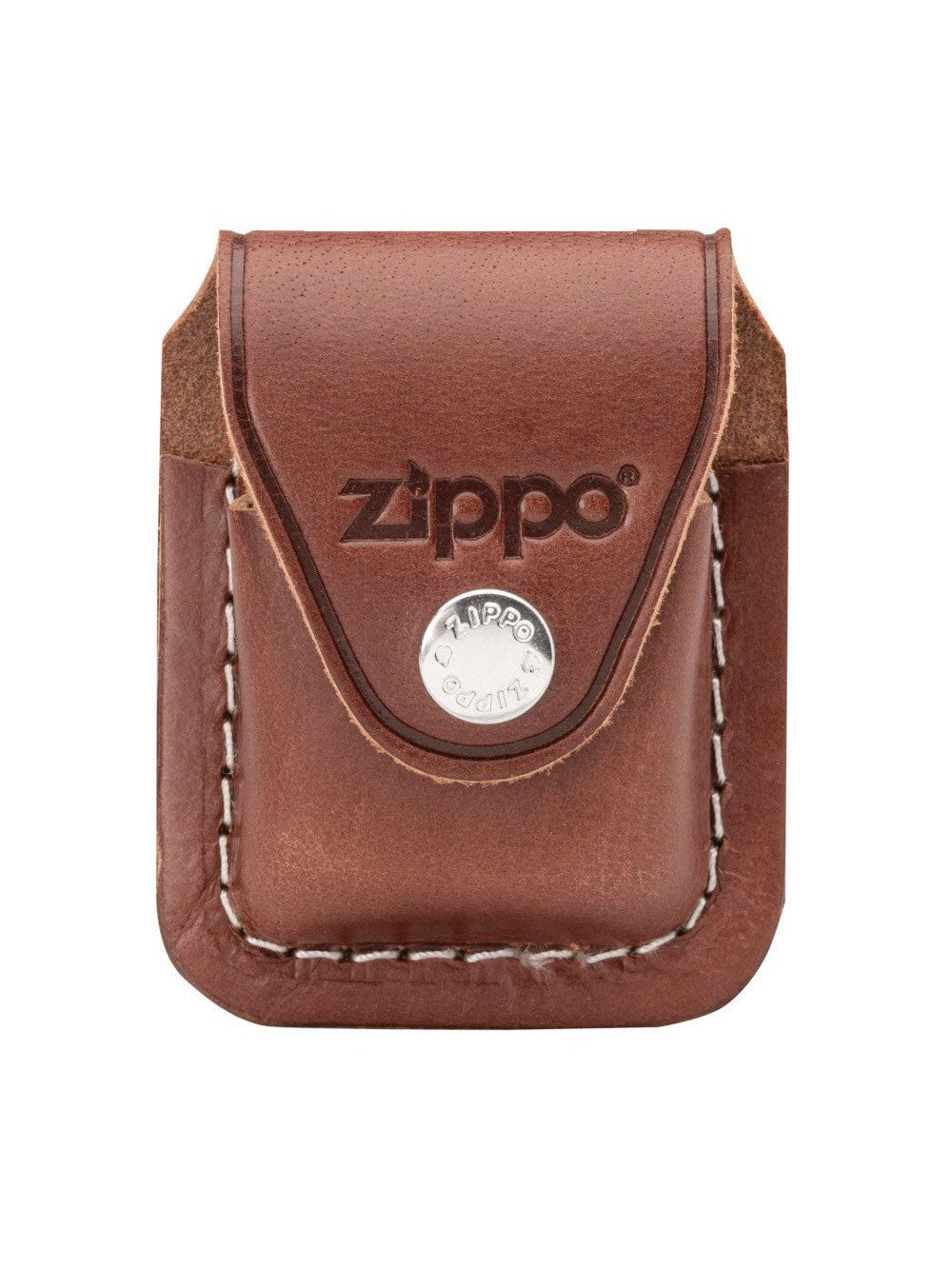 Zippo Lighter Pouch with Clip - Brown LPCB