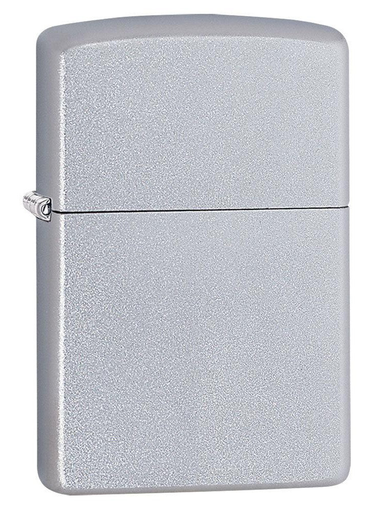 Zippo Lighter: Satin Chrome 205