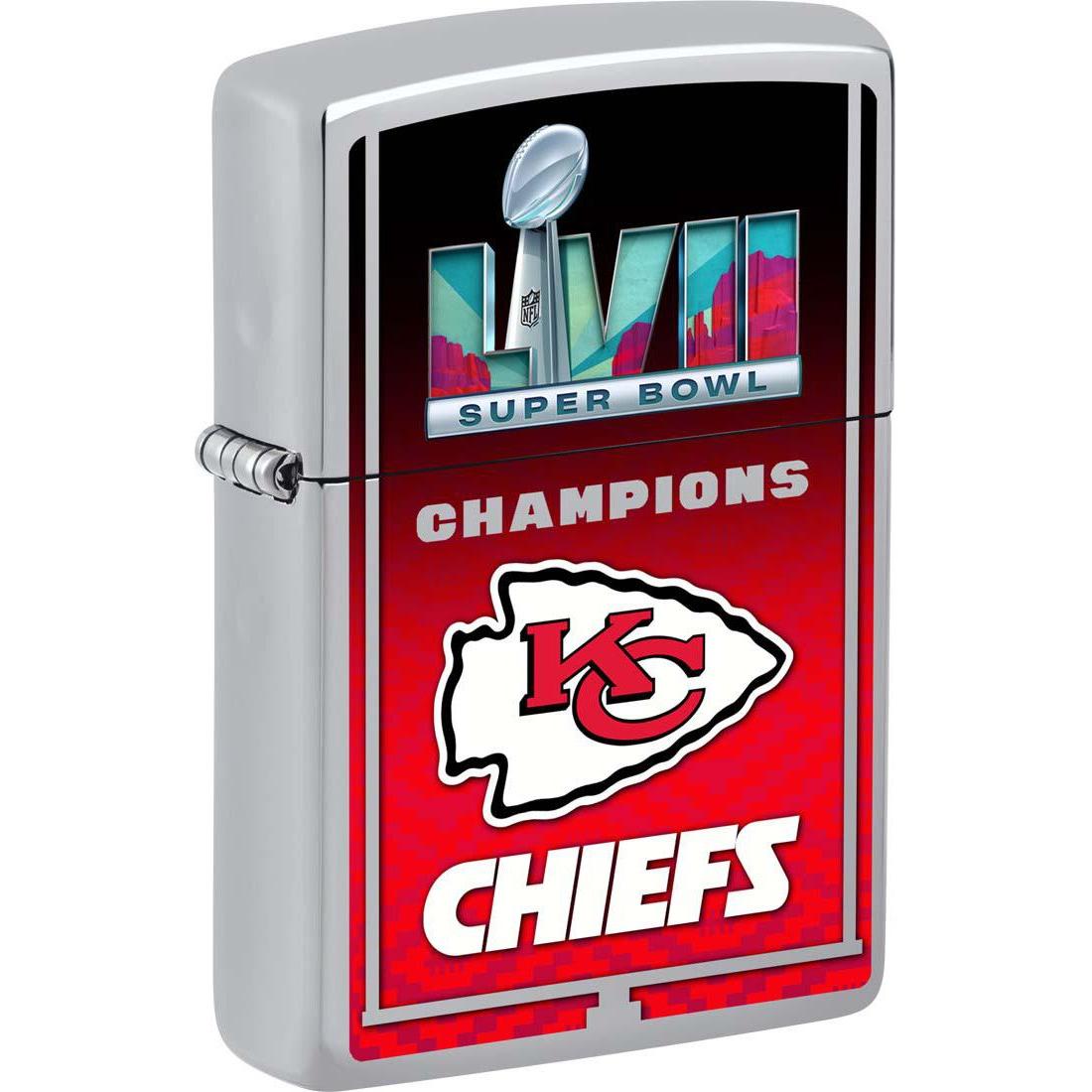 Zippo Lighter: Super Bowl LVII, Kansas City Chiefs - HP Chrome 48701
