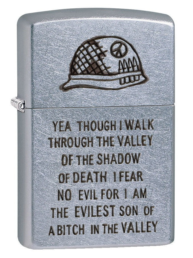 Zippo Lighter: Vietnam Trench Art, Evilest - Street Chrome 80783