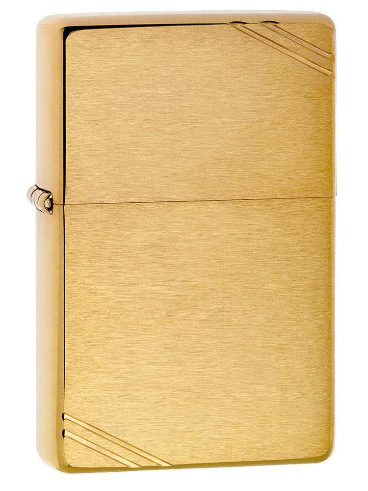 Zippo Lighter: Vintage - Brushed Brass 240