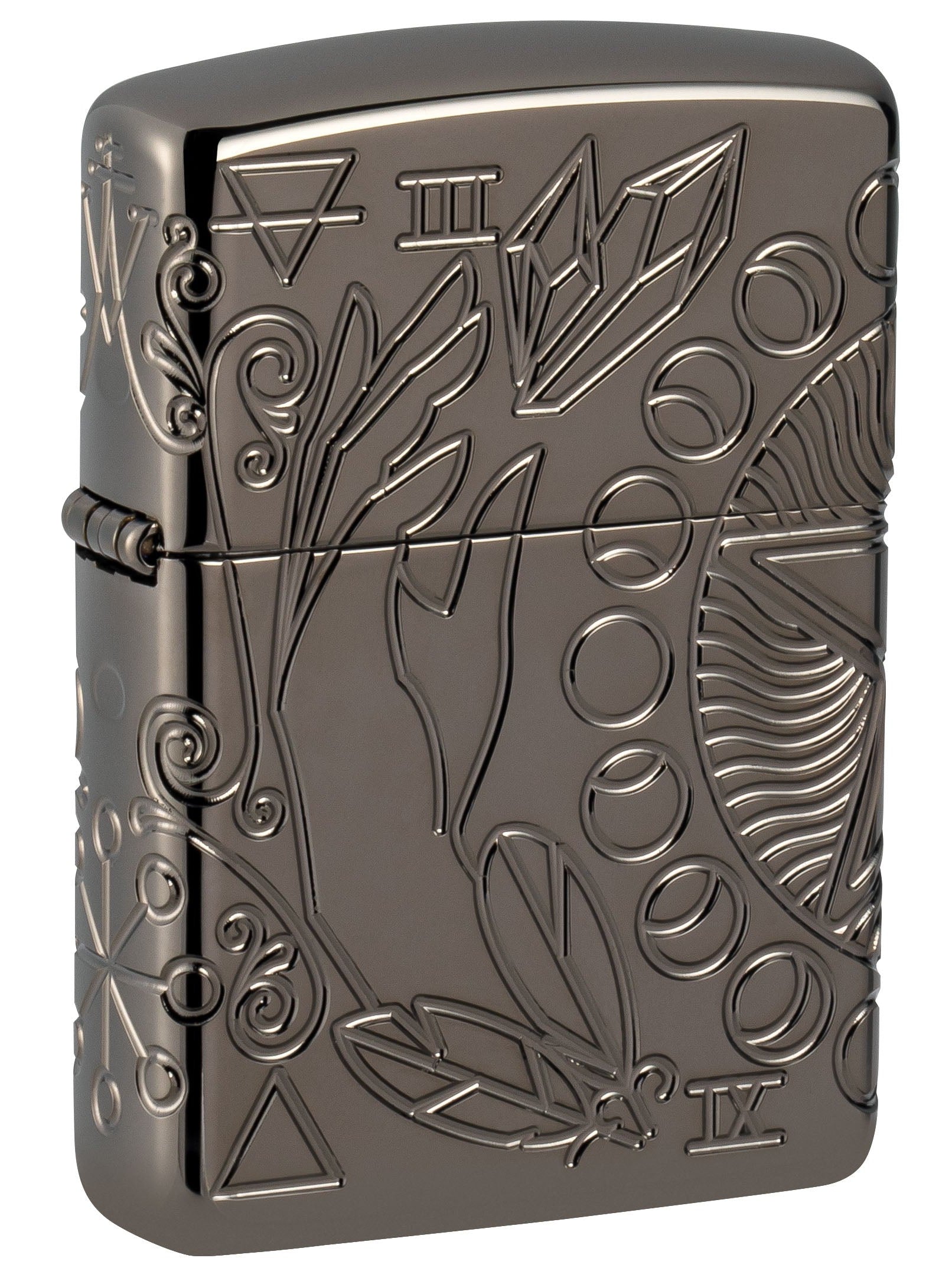 Zippo Lighter: Wicca Design, MultiCut Armor - Black Ice 49689