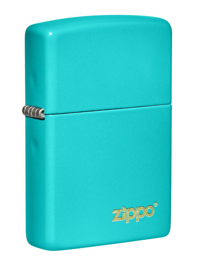 Zippo Lighter: Zippo Logo - Flat Turquoise 49454ZL