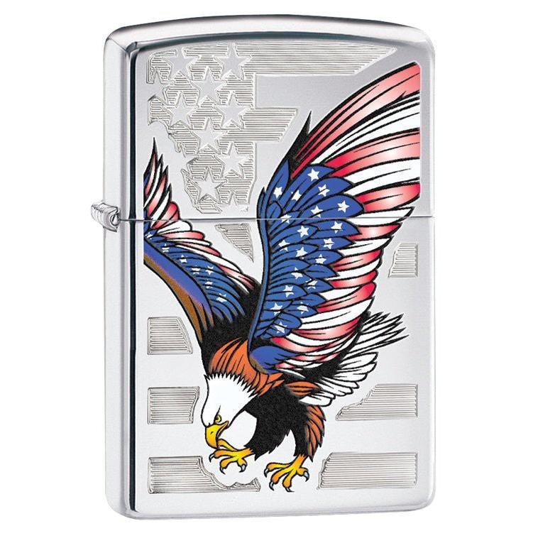 Zippo Pipe Lighter: American Eagle - High Polish Chrome 28449PL