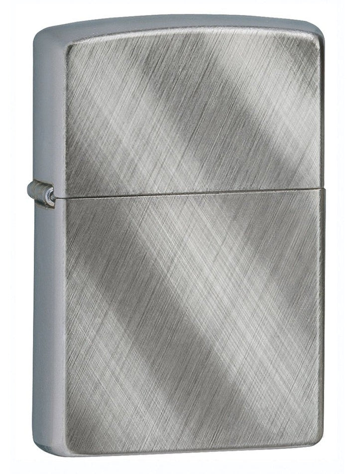 Zippo Pipe Lighter: Diagonal Weave - Brushed Chrome 28182PL