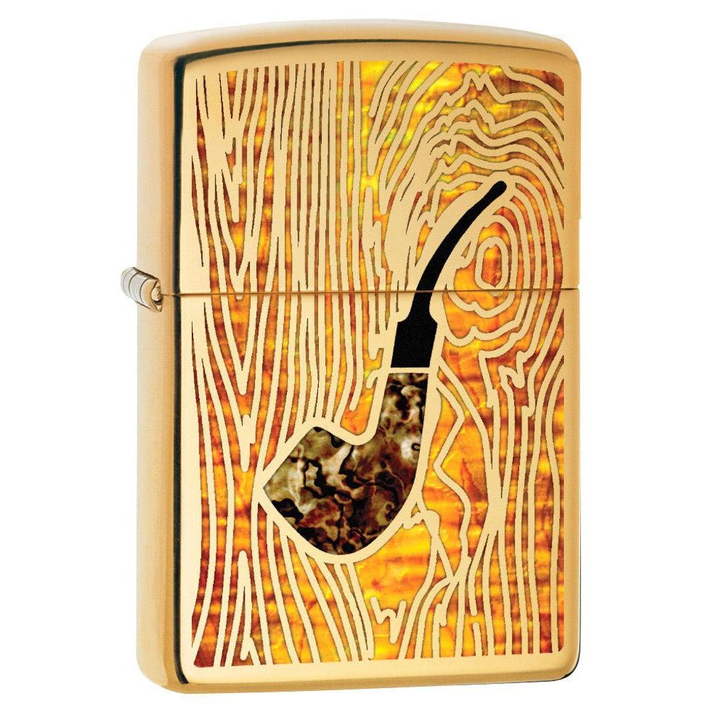 Zippo Pipe Lighter: Fusion Pipe - High Polish Brass 78213