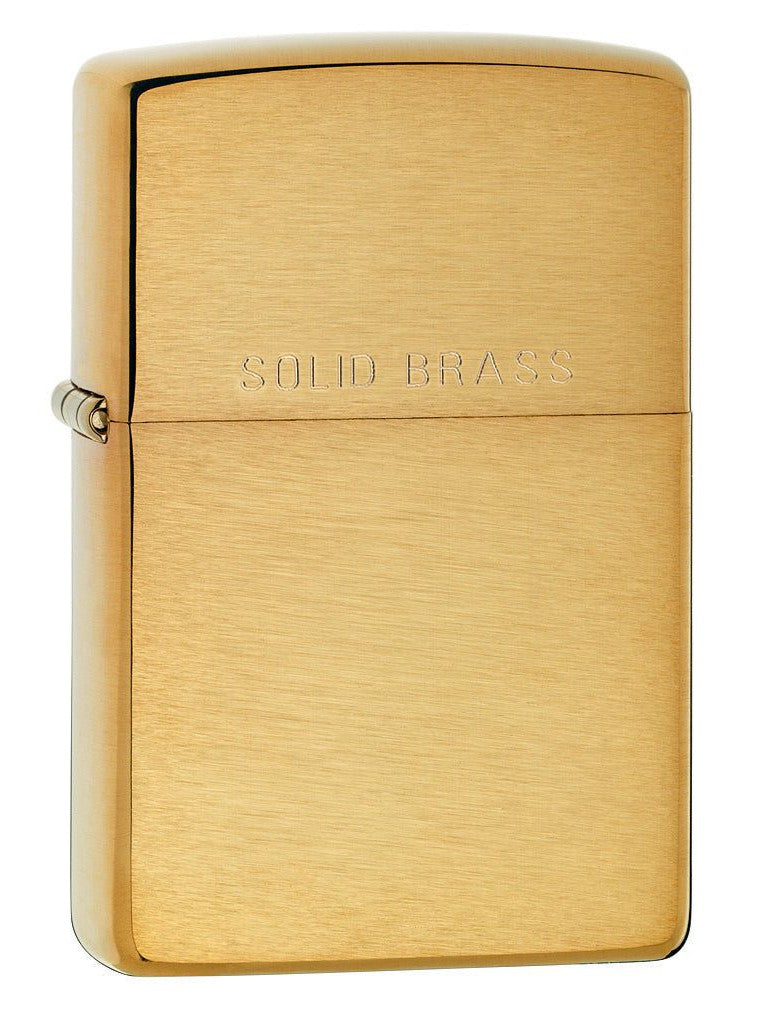 Zippo Pipe Lighter: Solid Brass - Brushed Brass 204PL