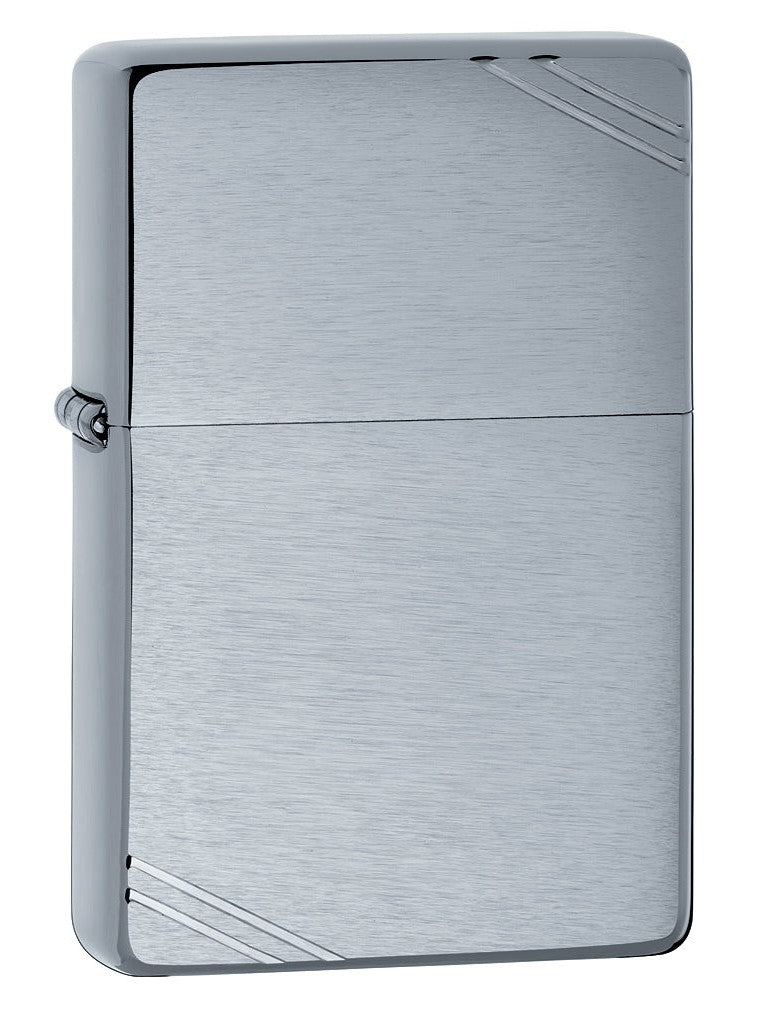Zippo Pipe Lighter: Vintage - Brushed Chrome 230PL