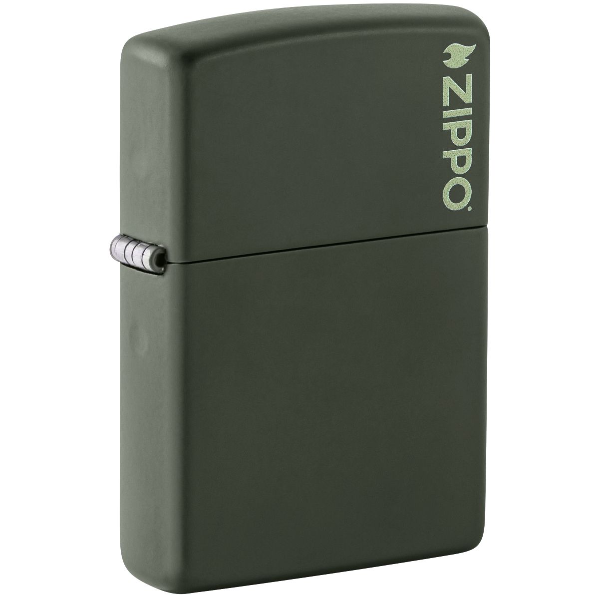 Zippo Lighter: Zippo Logo - Green Matte 221ZL