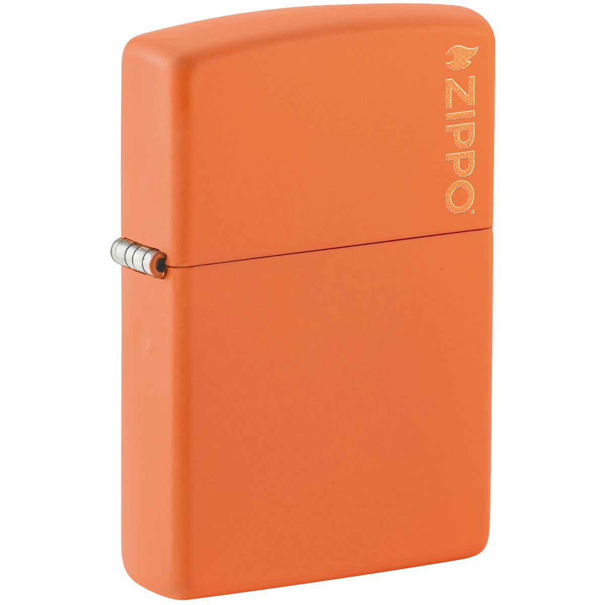 Zippo Lighter: Zippo Logo - Orange Matte 231ZL