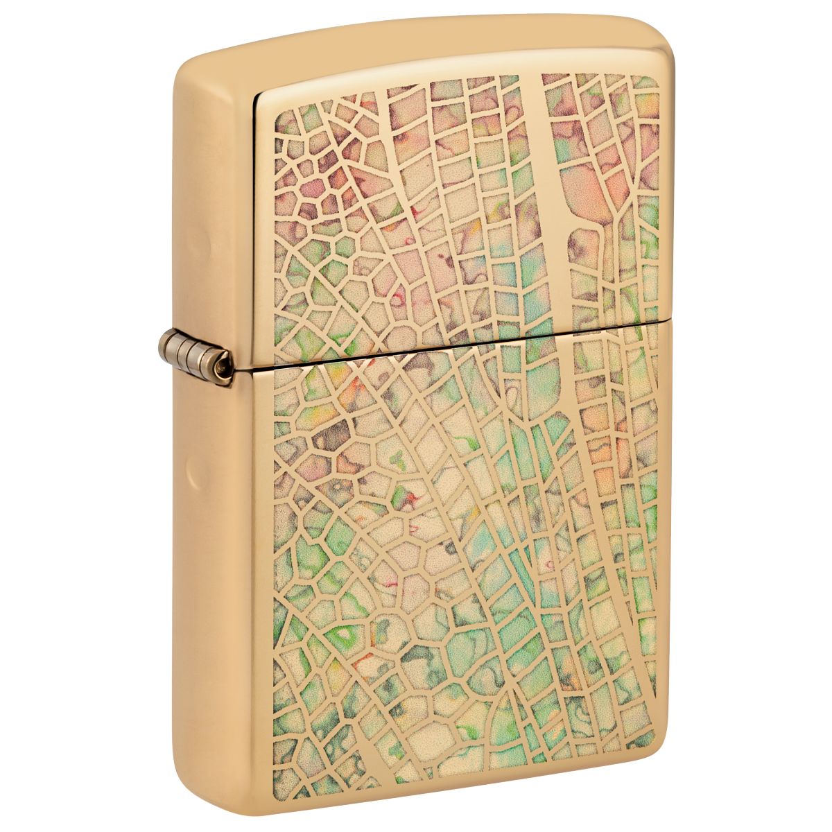 Zippo Lighter: Fusion Dragonfly Wing - High Polish Brass 46006