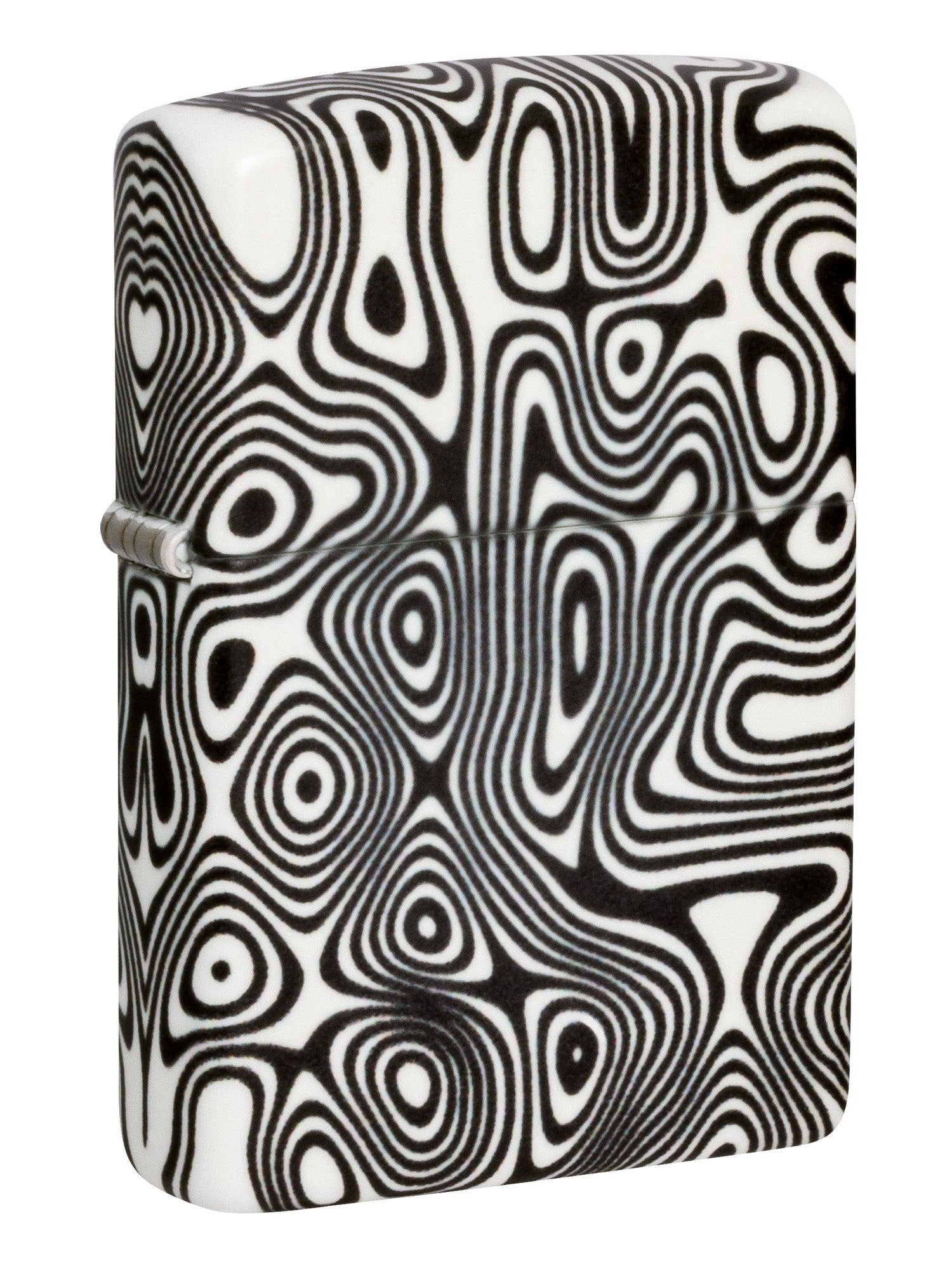 Zippo Lighter: Swirl Design, 540 Color - Glow-in-the-Dark Green 46012