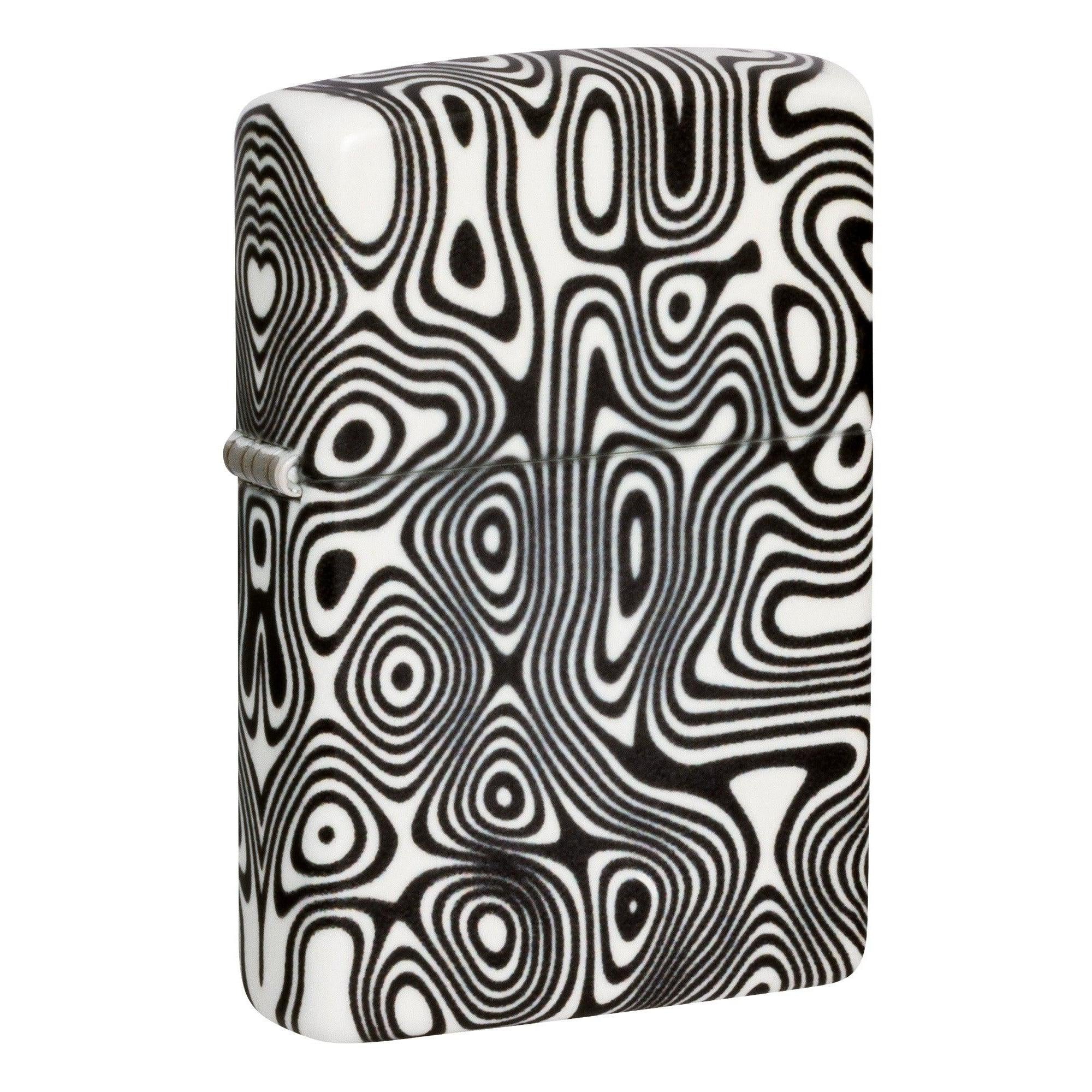 Zippo Lighter: Swirl Design, 540 Color - Glow-in-the-Dark Green 46012