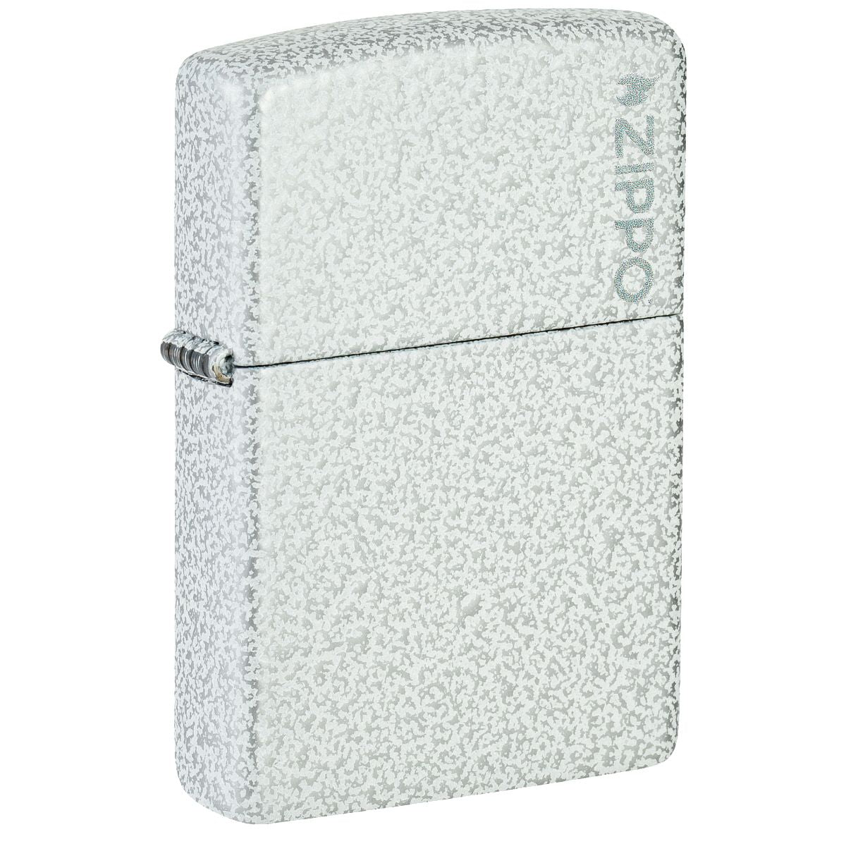Zippo Lighter: Glacier with Zippo Logo - 46020ZL