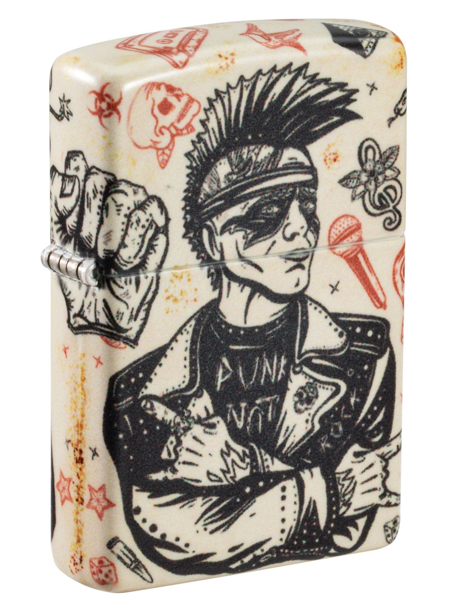 Zippo Lighter: Punk Rock Design - 540 Color 46032