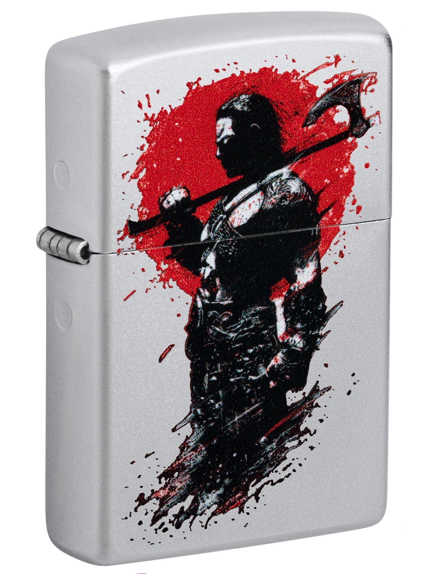 Zippo Lighter: Nordic Warrior - Satin Chrome 46049