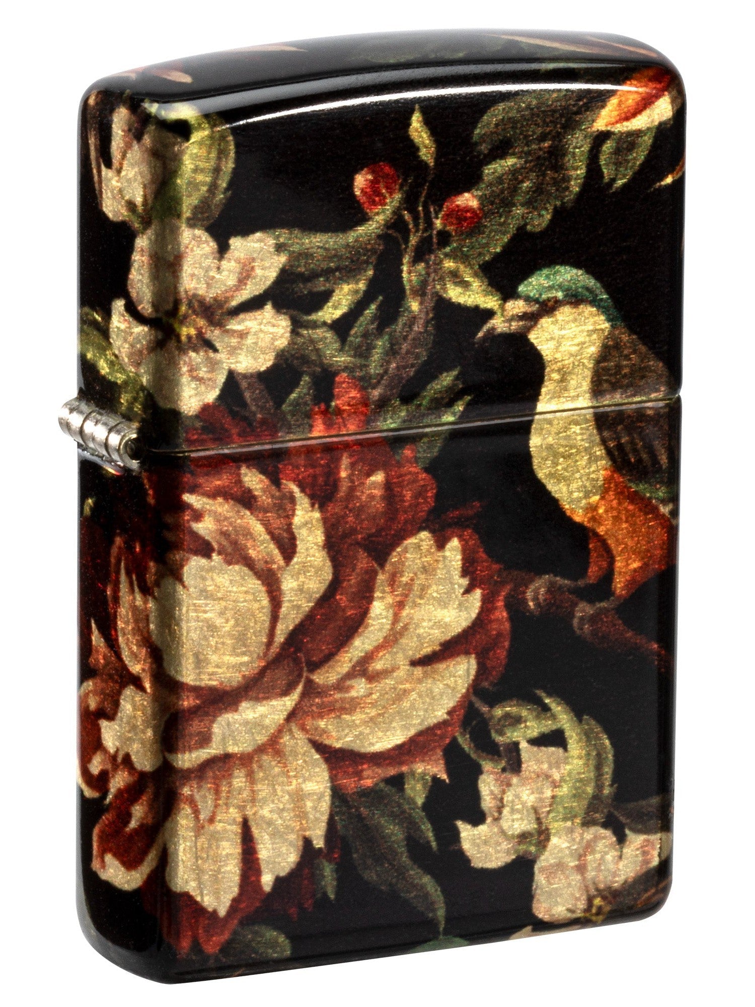 Zippo Lighter: Peonies Flowers and Birds - 540 Fusion 46095