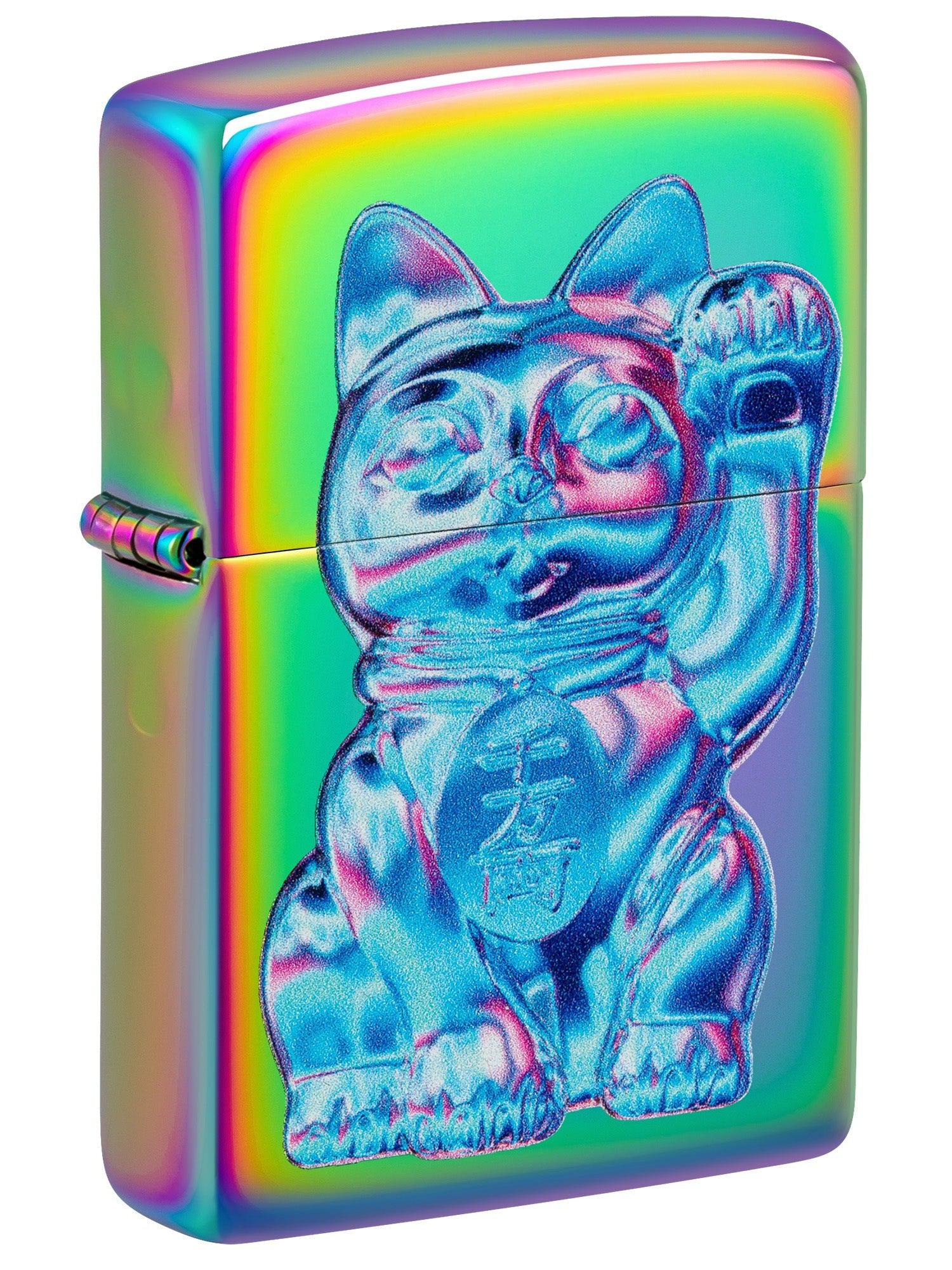 Zippo Lighter: Maneki Neko, Lucky Cat - Multi-Color 46121