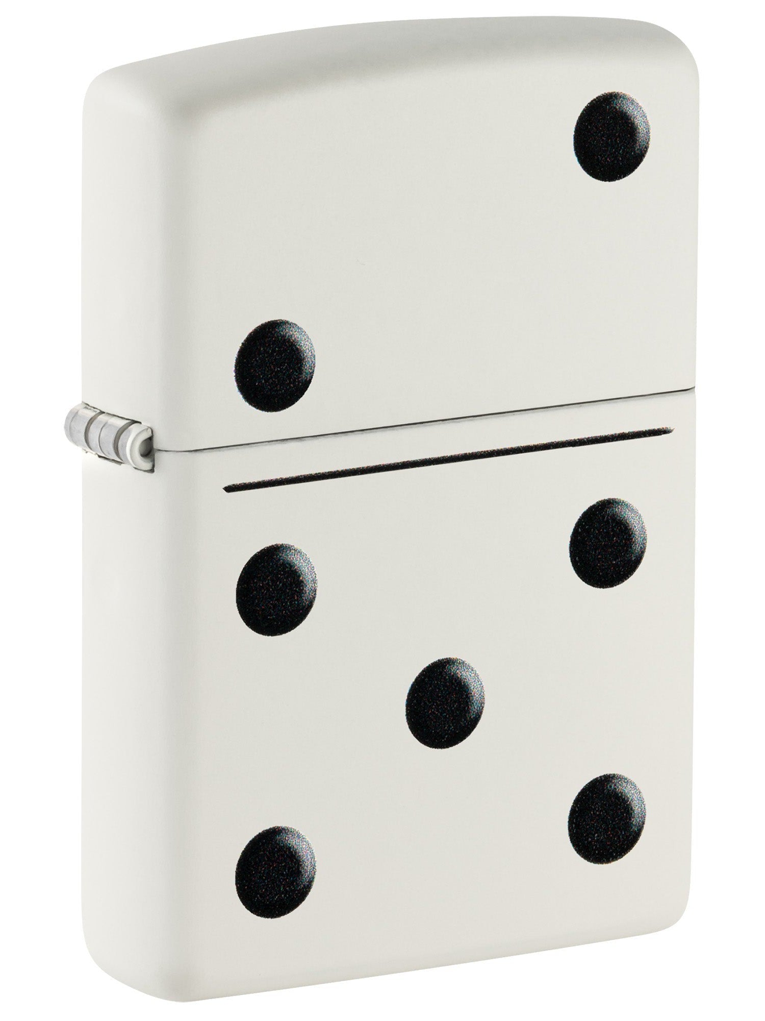 Zippo Lighter: Domino Design - White Matte 46159