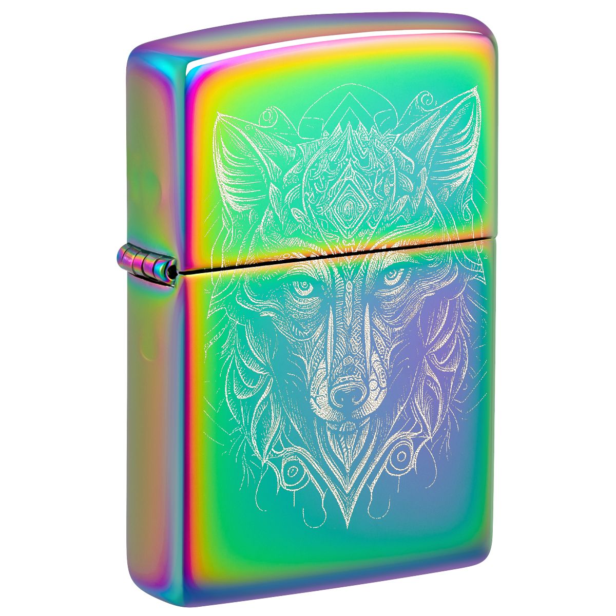 Zippo Lighter: Mystic Wolf, Photo Image - Multi-Color 46176