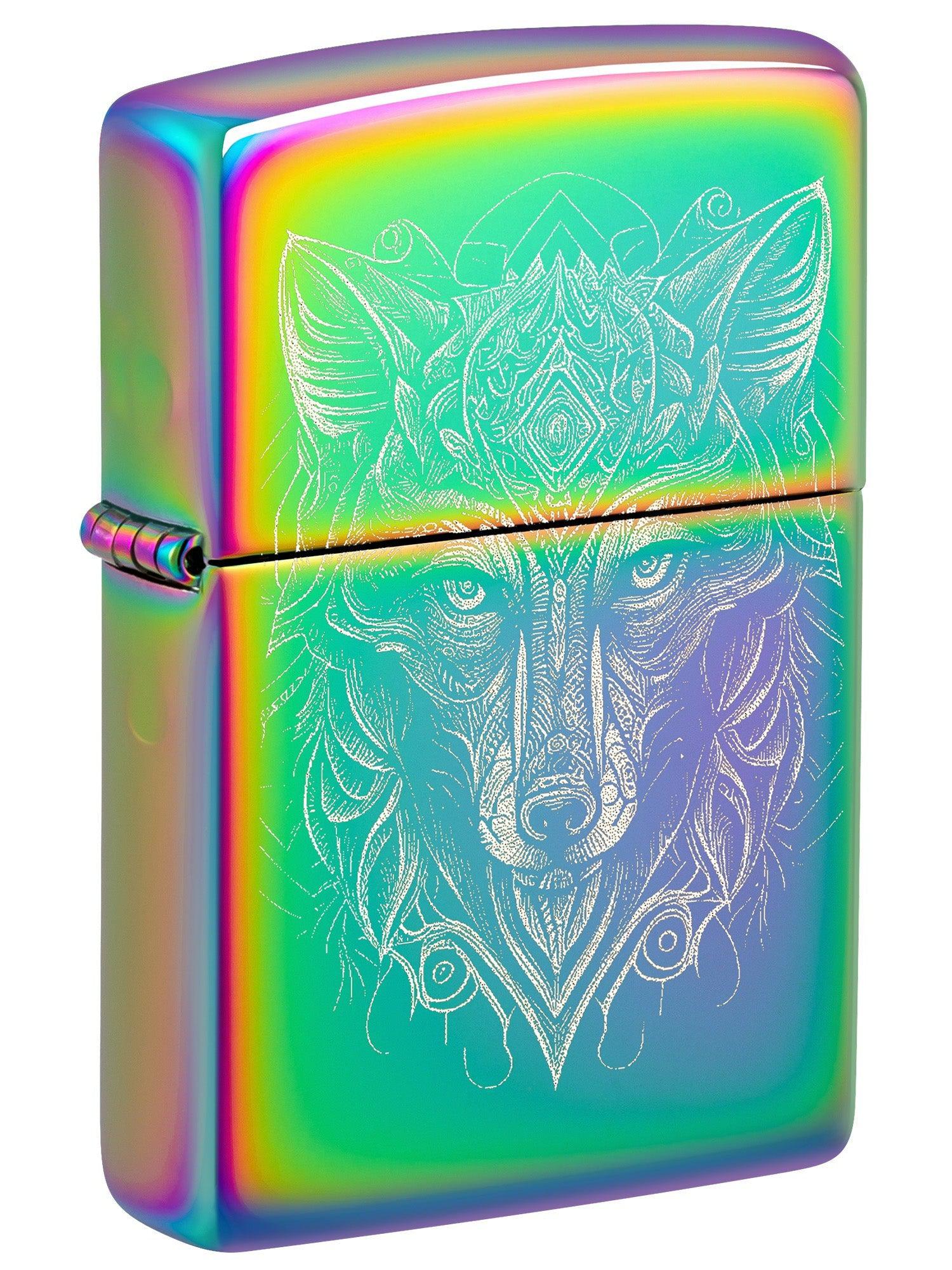 Zippo Lighter: Mystic Wolf, Photo Image - Multi-Color 46176