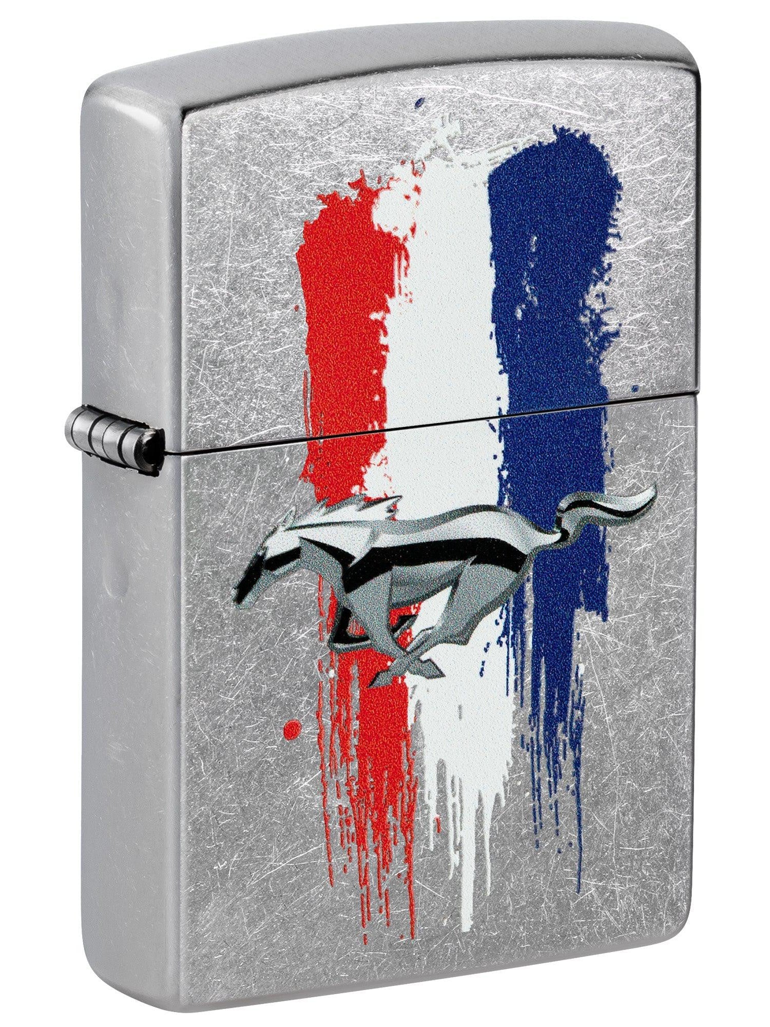 Zippo Lighter: Ford Mustang Logo - Street Chrome 46221