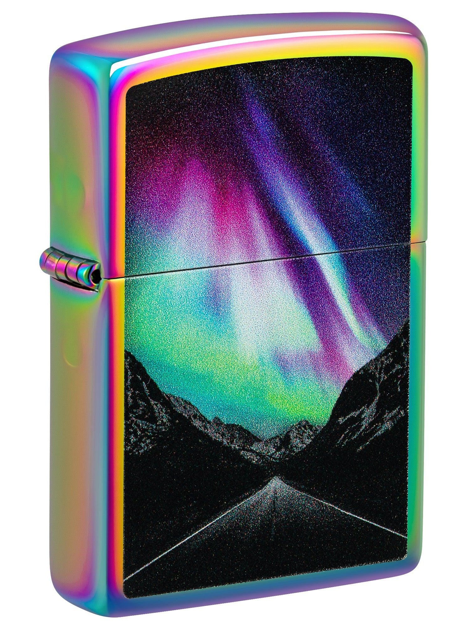 Zippo Lighter: Aurora Road Design - Multi-Color 46236