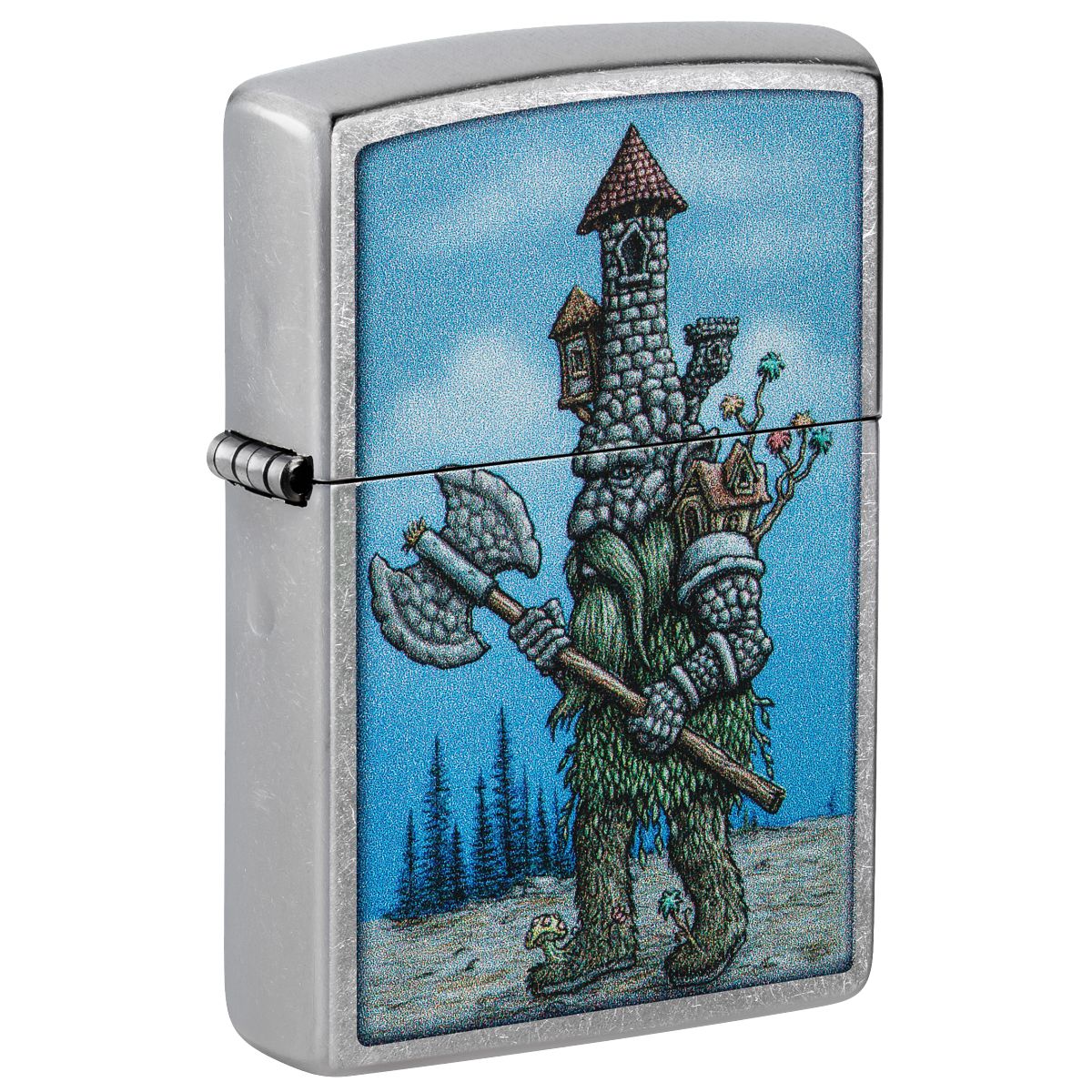 Zippo Lighter: Castle Troll - Street Chrome 46246