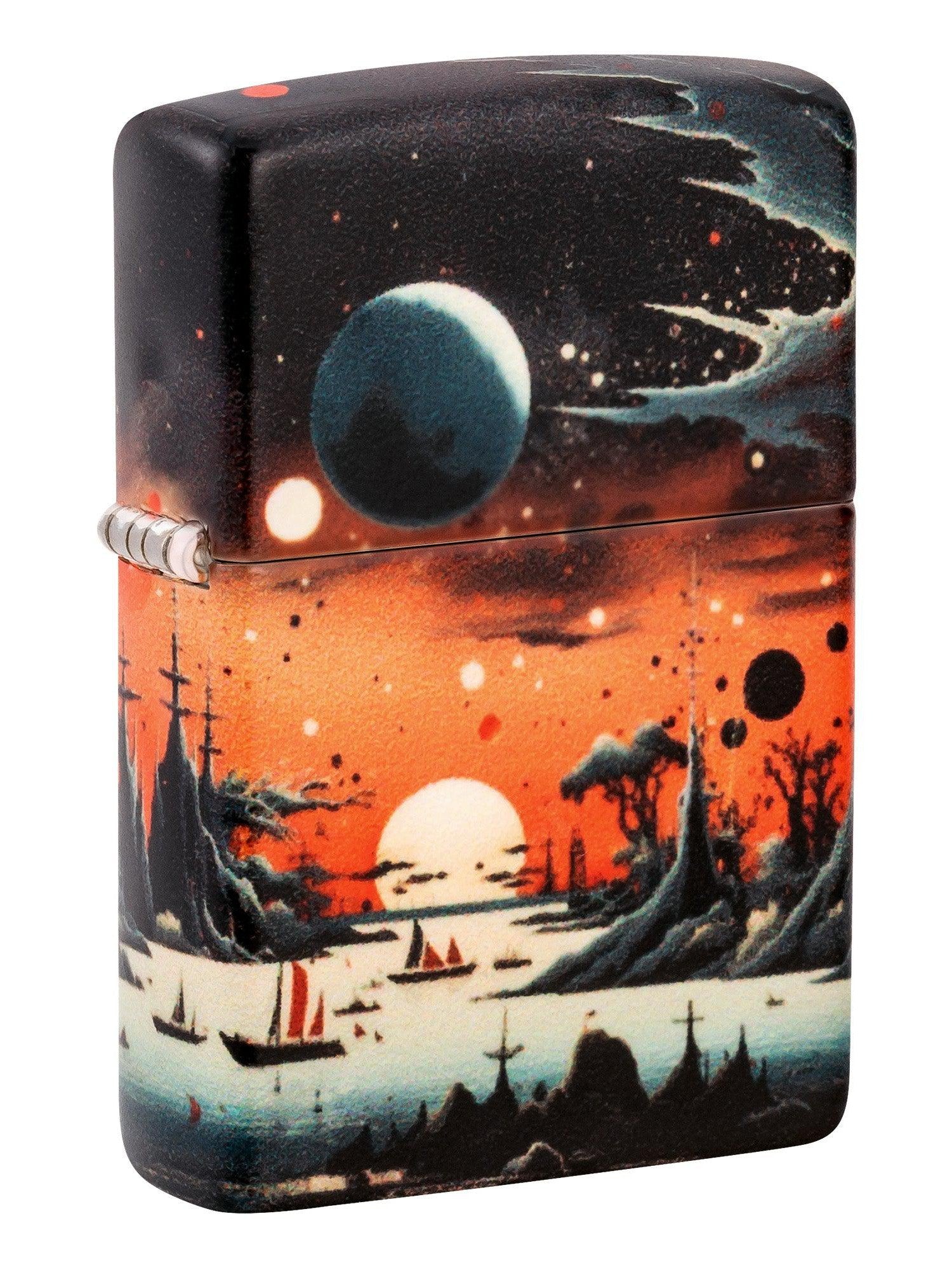 Zippo Lighter: Galactic Landscape Design - 540 Color 46254