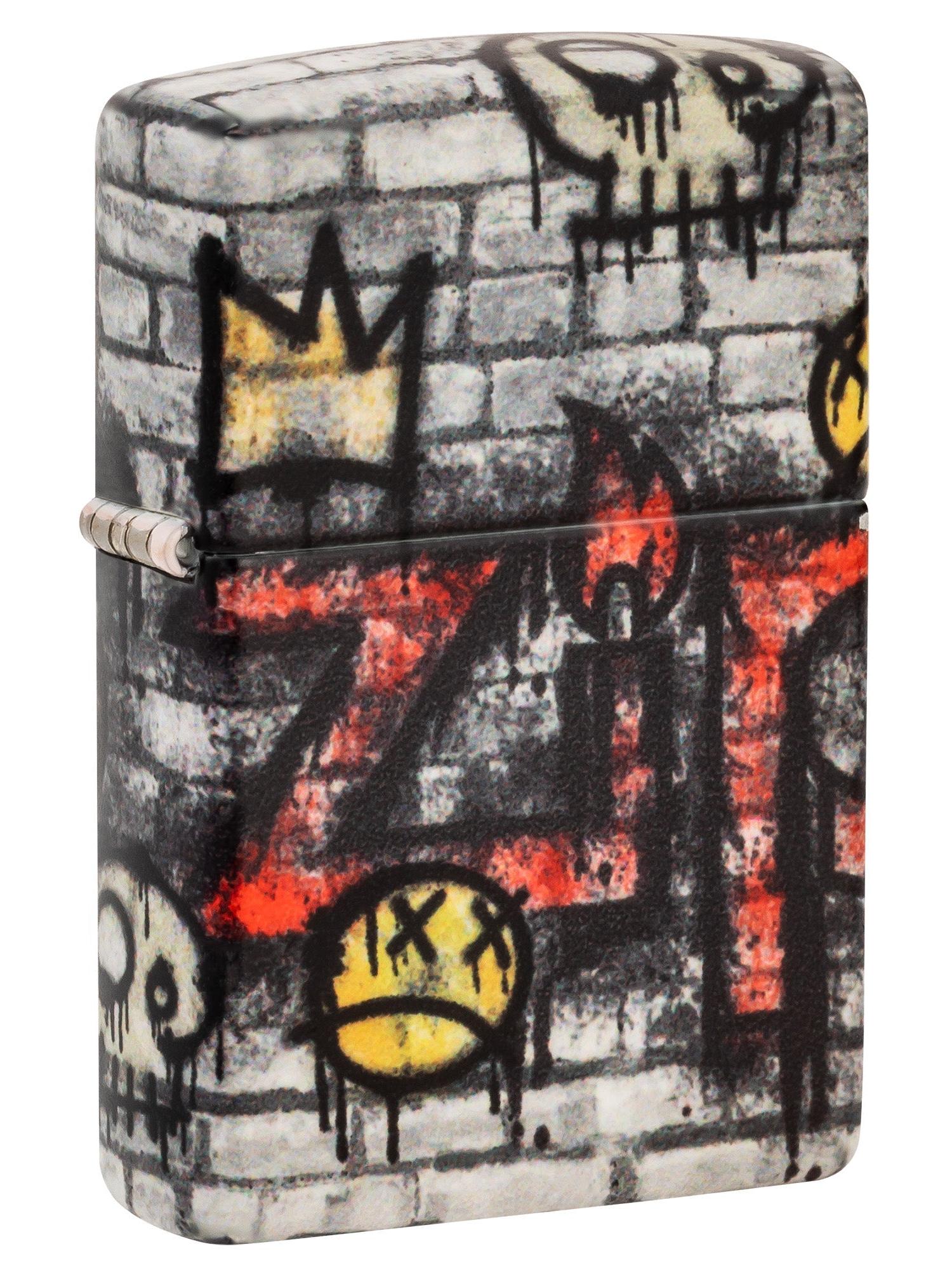 Zippo Lighter: Graffiti King Design - 540 Color 46282